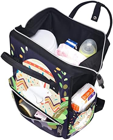Zečjeg zeca šarene jajašnja ruksaka za uskrsnu torbu s promjenom torbi za djevojčice dječake djevojke mama torba