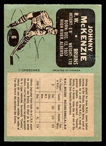1970 o-pee-chee 6 John Mckenzie Boston Bruins Dean's Cards 5 - bivši brani