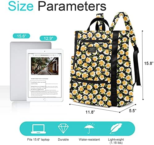 BasicPower backpack za žene muškarci, lagana torba na koledžu školski rad Travel Casual Daypacks Odgovara 15,6 inčnim prijenosnim računarom