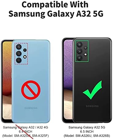 CIVICASE za Samsung Galaxy A32 5G novčanik slučaj, Premium kožna Flip slučaj [RFID Blocking] držač kreditne kartice Folio Magnetic