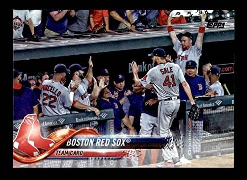 2018 TOPPS # 48 Boston Red Sox Team Boston Red Sox Nm / MT Red Sox