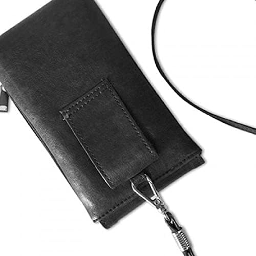Kineski vjetar Kina Karakter Telefon novčanik torbica Viseća torbica za mobilne uređaje Crni džep
