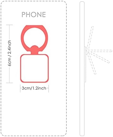 Wisconsin America Karta Stribe Stripes Oblog oblika kvadratni mobilni telefon Držač prstena za držač nosača univerzalni poklon podrške