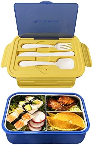 RZMYENCG BENTO kutija za ručak s priborom za pribor za jelo 1400ml Odrasli Bento ručak izdržljiva kutija za ručak za djecu, pogodna