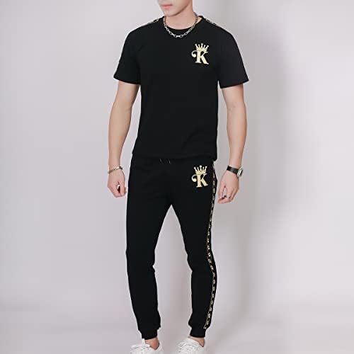 Muška odjeća Casual Trackiots Sportska odjeća za kratki rukav Outfit Track odgovara muškarci Set pantalone Dvodijelne odjeće za muškarce