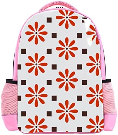 VBFOFBV putni ruksak, backpack laptop za žene muškarci, modni ruksak, japanski smeđi cvijet narandže