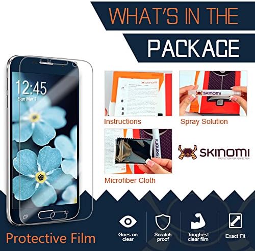 Skinomi zaštitnik kože za cijelo tijelo kompatibilan sa Apple iPhoneom 12 Mini TechSkin Full cover Clear HD Film