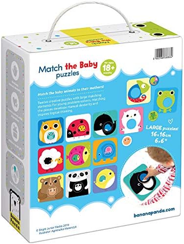 Banana Panda odgovaraju beba Puzzle Set, Početnik zagonetke & odgovarajući aktivnost za djecu uzrasta 18 mjeseci & amp; gore ,višebojni,