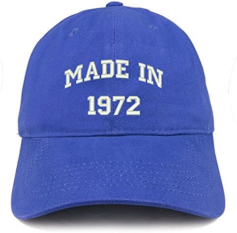 Trendy prodavnica odjeće napravljena 1972. tekst vezena kapa od 51. rođendana od brušenog pamuka