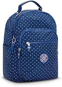 KIGLING Women's Seuul mali ruksak, izdržljive, podstavljene naramenice sa tabletnim rukavima, školskom torbom, mekom tačkom plavom,