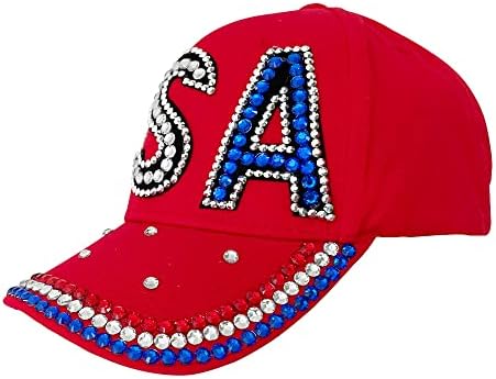 Gamusi Unisex Američka bejzbol kapa sa američkom zastavom traper uznemireni šešir od kamenčića za odrasle