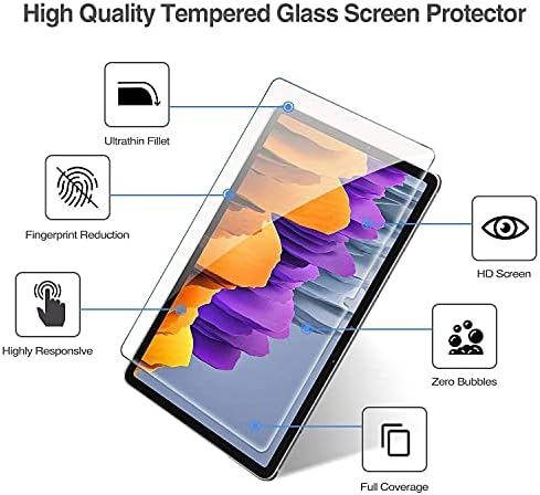 ProCase 【2 pakovanja】 Galaxy Tab S7 11 inčni 2020 paket zaštitnika ekrana sa Galaxy Tab S7 11 kućištem 2020 sa držačem S Pen