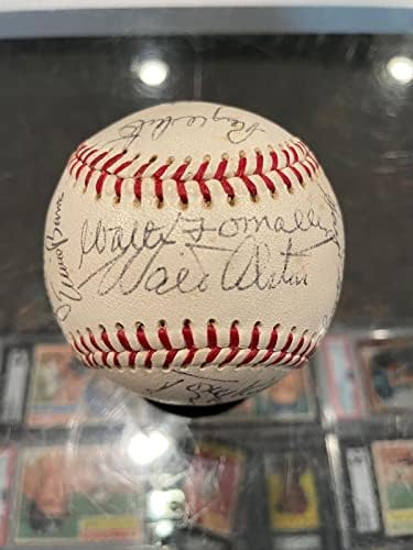 1960. MLB legende potpisali su bejzbol Walter O'Malley Aaron Hubbard banke Giles JSA - autogramirani bejzbol