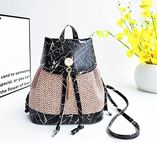 PUTNI LAPTOP ruksak kamena ruksaka uzorak protiv zaključavanja Small tkanje tipa tassel backpack torba