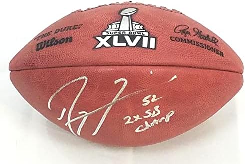 Ray Lewis AUTOGREMENT Baltimore Ravens Super Bowl XLVII Fudbal W / 2x SB Champs Beckett svjedočio - autogramirani fudbali