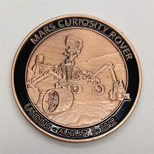 Mkiopnm izvrsna kovanica u.Mars Rover prikladna medalja radoznalost prikladna kolekcija značke ukrase savršena zamjena za originalne