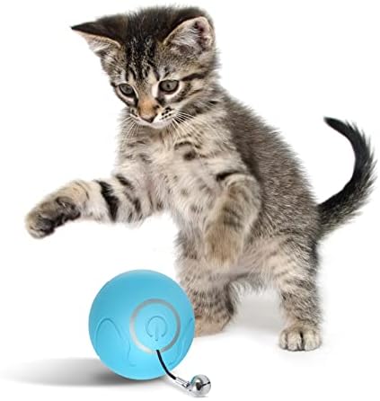 Interaktivne kuglice za mačke, 360 stupnjeva samo automatsko rotiranje inteligentne kuglice sa LED lampicama igračaka za unutrašnje mačke Najbolji poklon za mačke
