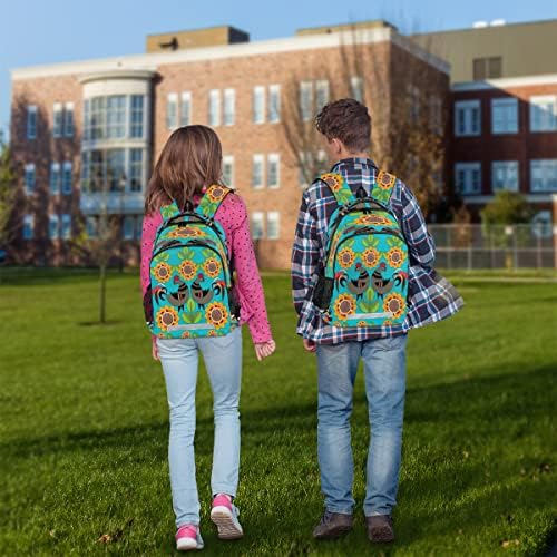 CFPolar cvjetni cvjetni suncokret ruksak sa školskim ruksak za prijenosno pretinac za žene Muškarci Studenti Teens Girls Boys