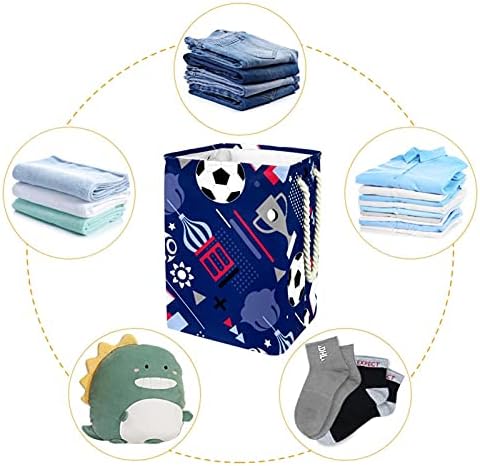 Inhomer korpa za pranje veša Svetsko prvenstvo u fudbalu uzorak sklopive korpe za veš firma organizacija za odlaganje veša za kupatilo