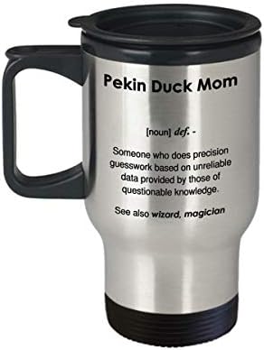 Funny Pekin Duck mama Definicija šalica za kavu - 14oz putna krigla