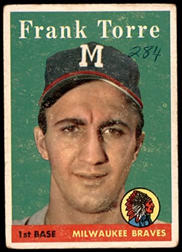1958. FAPPS # 117 Frank Torre Milwaukee Braves Loše hrabro