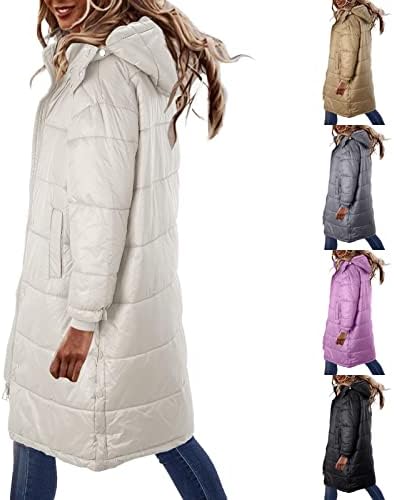 Dolje jakna Ženska dugačka stavka zadebljana labava modna kapa za zaštitu od satenskih površinskih kožnih kaputa plus veličina