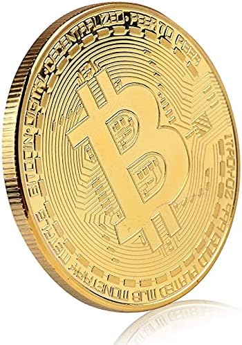 10 kom Bitcoin Coin Suvenir sa kućištem za novčiće, fizičkoj kolekciji Bitcoin, pozlaćeno bitcoin za komemoraciju, kripto valuta BTC