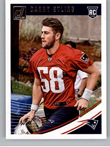 2018 Donruss 389 Danny Etling New England Patriots Rookie Football Card