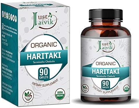 Samo Jaivik organske haritaki tablete kao prehrambeni dodaci - 750mg | Detoksikacija i podmlađivanje za Vata