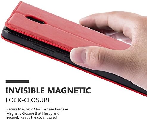 Cadorabo futrola za knjige kompatibilna sa Lenovo P2 u Apple crvenoj boji-sa magnetnim zatvaračem, funkcijom postolja i utorom za kartice-novčanik Etui Cover torbica PU Leather Flip