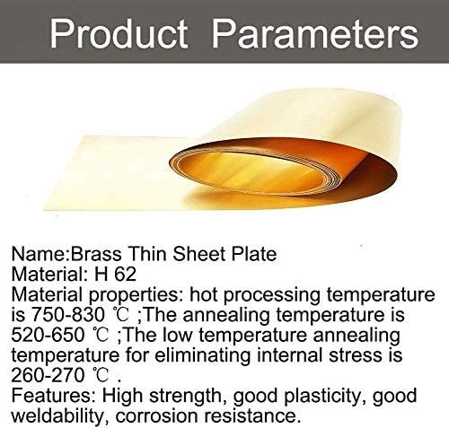 HaveFun Metal Bakar folija mesing folija Lim Band bakar pojas koža bakar Metal Working 0.1 mm, 50mm mesing ploča