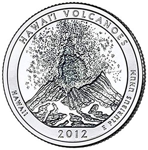 2012 p, d, s bu havajski vulkani Nacionalni park NP četvrti izbor Necirkulirano američki set kovanica