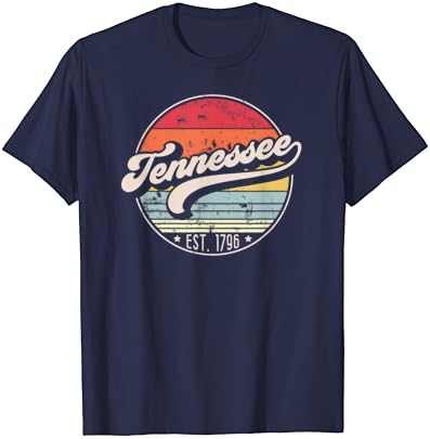 Retro Tennessee Početna stranica TN Cool 70s Stil Sunset Majica