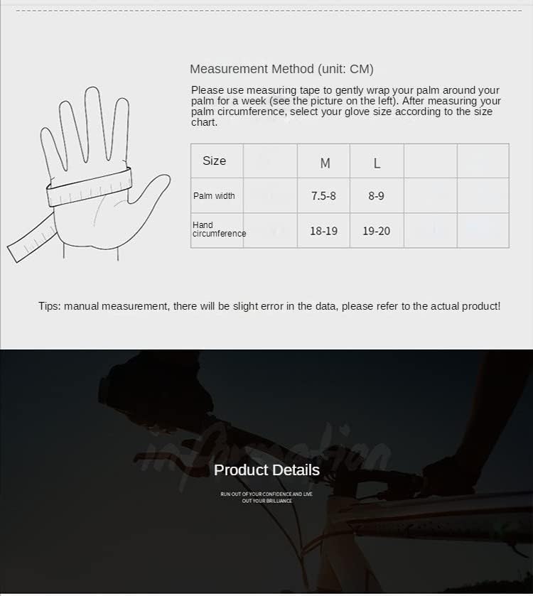 Y YTONGSOON vanjske sportske rukavice za toplo držanje zimske Vjetrootporne flis zadebljane fitnes protiv kliznog ekrana za vožnju