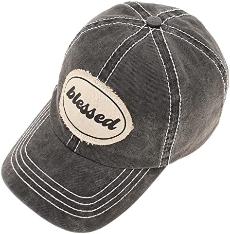 Mirmatru ženske bejzbol kape u nevolje s vintage patcke debeli šav oprali pamuk niski profil koji se može prilagoditi ručni šešir
