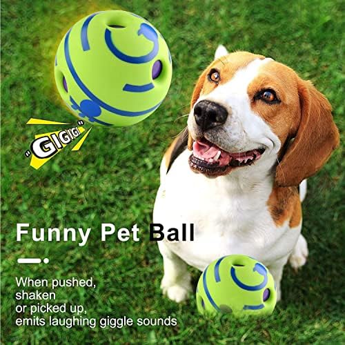 YST GIGGG loptice, interaktivne igračke za pse, zabava se zvuči kada se valja ili uzdrmaju, štene malih srednjih psi omiljeni ljubimci