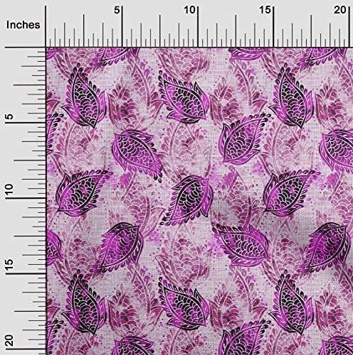 oneOone poliester Spandex Fuschia roze tkanina Paisley quilting Supplies Print šivaća tkanina po dvorištu širine 56 inča