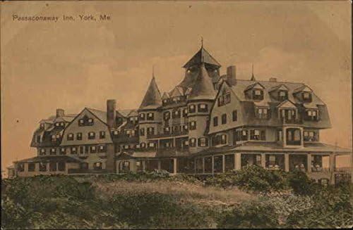 Passaconaway Inn York, Maine me Original Antique Razglednica