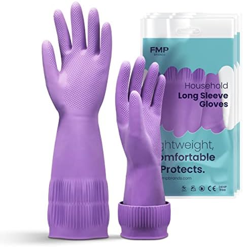 FMP marke 3/6/12 parovi 15 inča Extra Long Sleeve rukavice za čišćenje kuhinje za pranje posuđa-produžena dužina za višekratnu upotrebu