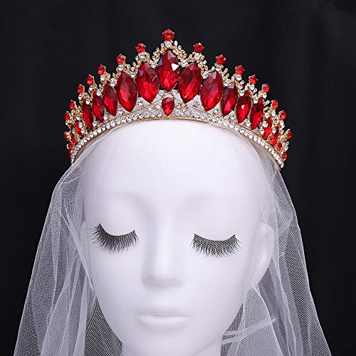 WIOJEIGO ženska princeza tijara kruna kristalno vjenčanje Rhinestone izbor ljepote trake za glavu za rođendansku zabavu srebro