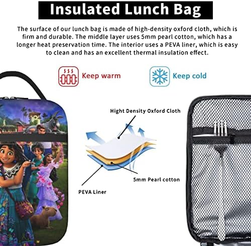 Yiwbor izolovana torba za ručak prenosiva kutija za ručak multifunkcionalna hladnjača za žene za odrasle djevojke Work Picnic Camping