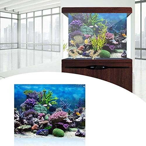 Pozadina akvarija, HD samoljepljiva PVC vodootporna riba pozadina ribe, podvodni koral akvarijumski riblje rezervoarsko uređenje