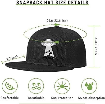 Šešir s ravnim novčanicama za muškarce dječaci Crni muški Snapback šeširi s ravnim obodom Snap ruksak opremljeni šeširi Podesiva bejzbol