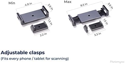 Photoyne podesivi tablet za tablet sa stezaljkom - BESPLATNI BESPLATNI foto skeniranje telefonske stalke, stabilan stol za tablet