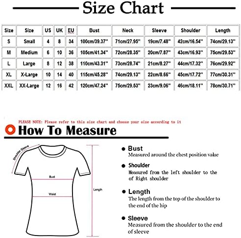 Ženski bluze i vrhovi casual grafički ispisuje labavi V izrez hladnog ramena kratki rukav fit t majice Tuntic TOPS