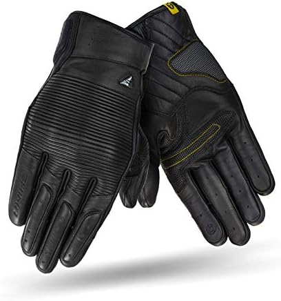 SHIMA Blake Motrocikl rukavice za muškarce-prozračne, elastične, Touchscreen, starinske bajkerske rukavice od kože sa štitnikom za