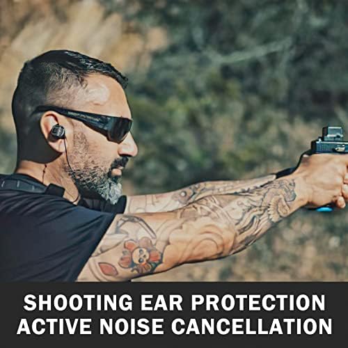 Ušernu elektronsko snimanje uši za zaštitu uši NRR26DB bežični BT5.3 Otkazivanje buke Upite za uši Zaštita sluha za lov, opseg opsmen