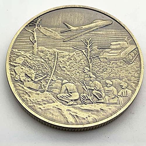 Sjedinjene Američke Države Korejski ratni veteran Komemorativni novčići od kovanice, rezervoar i zrakoplov Suvenir Coin bakarni izazov