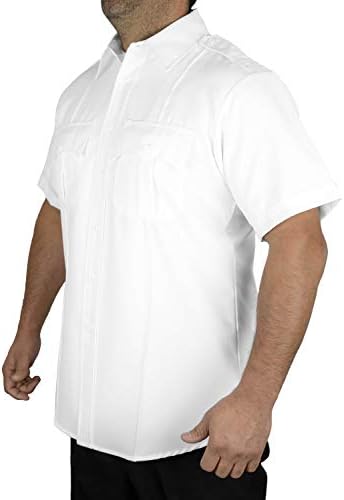 Prva klasa poliesterska kratka rukava ujednačena košulja bijela