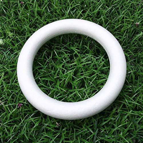 Pjenani krugovi 12pcs bijeli pjenaste vijenac prsten od polistirena pjena za pletene umjetnosti i zanatske projekte Vjenčanje i dom